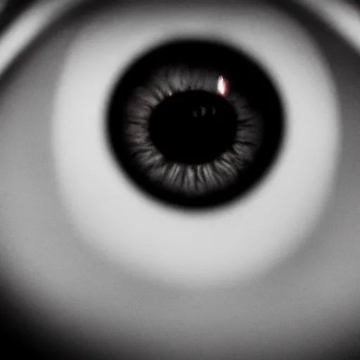 Image similar to macro shot of an intricately detailed eye with the apocalypse happening in the background