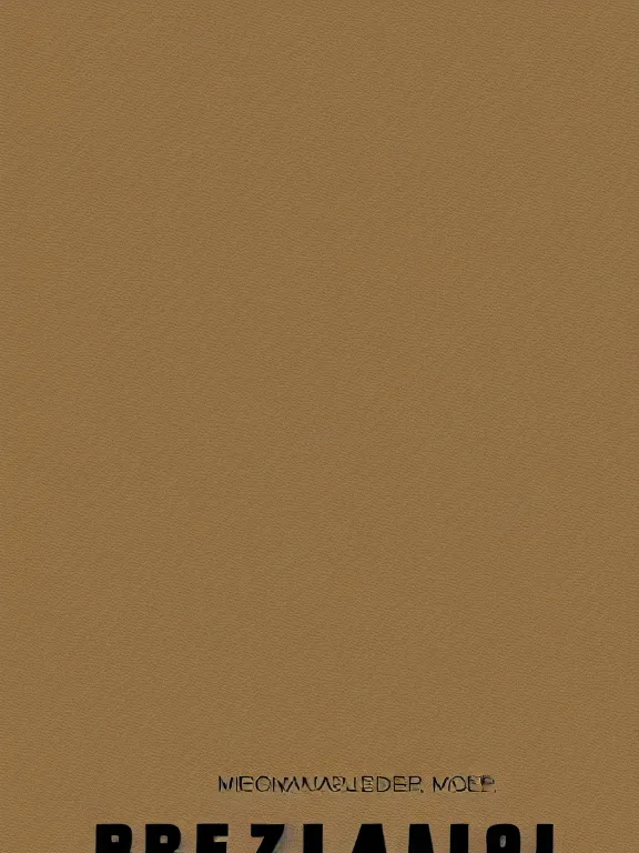 Prompt: Poster for the Brazilian Modern Art Week, minimalist, beige background, in the style of Di Cavalcanti