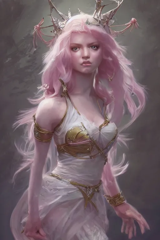 Image similar to fairy princess, highly detailed, d & d, fantasy, highly detailed, digital painting, trending on artstation, concept art, sharp focus, illustration, art by artgerm and greg rutkowski and fuji choko and viktoria gavrilenko and hoang lap