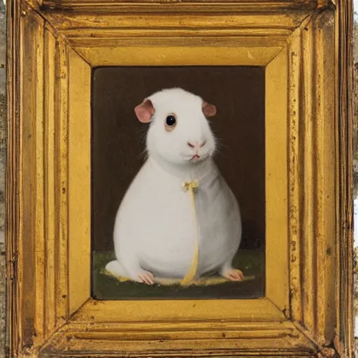 Image similar to a guinea pig, 1 7 0 0 s portrait, sailor uniform