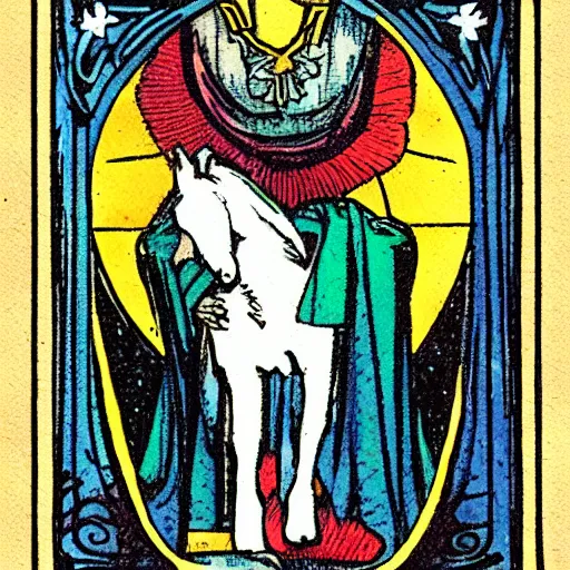 Image similar to tarot card