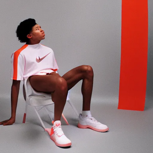 Image similar to realistic photoshooting for a new nike acg lookbook, cinematography, color film photography, photo in style of tyler mitchell, shusei nagaoka, steven meisel, petra collins, 3 5 mm