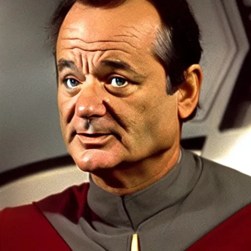 Image similar to bill murray in star trek