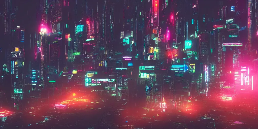 Cyber City, Misty, Neon, world, Cyberpunk, light, AI, HD phone wallpaper