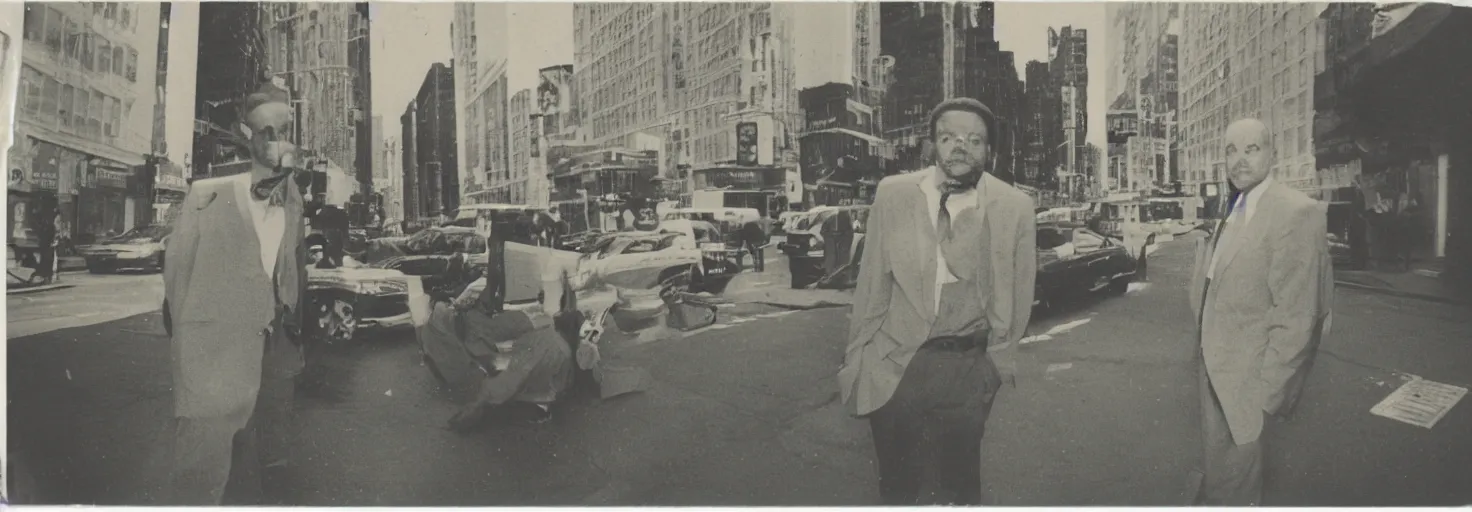 Image similar to Polaroid Photo of Kirby on the street in New York City