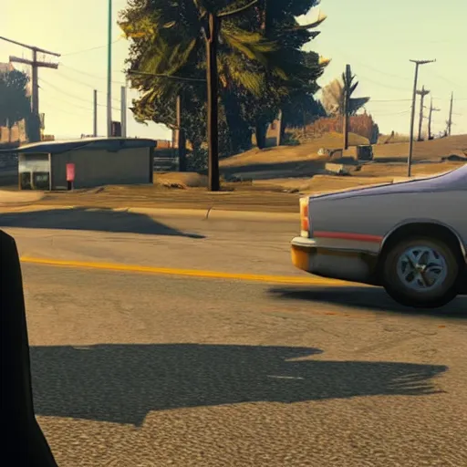 Prompt: gameplay footage of Walter White in GTA V