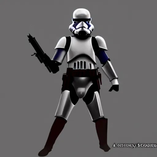 Prompt: a clonetrooper in fantasy artstyle, detailed