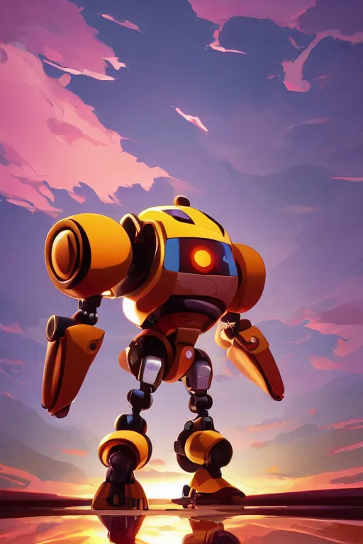 Image similar to metabots medabots medarotto medarot robot minimalist comics, behance hd by jesper ejsing, by rhads, makoto shinkai and lois van baarle, ilya kuvshinov, rossdraws global illumination ray tracing hdr radiating a glowing aura