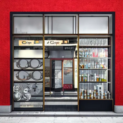 Image similar to ghopply storefront, trending on cgsociety, cgsociety contest winner, 4 k, 8 k