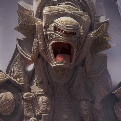 Image similar to fuming effigy, gatebreaker ram, beings of astonishing structure, high detail, cinematic, cgsociety 8k