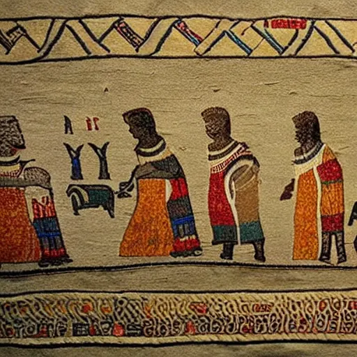 Prompt: bereal photo from the bayeux tapestry