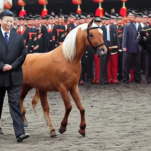 Image similar to chinese president horse