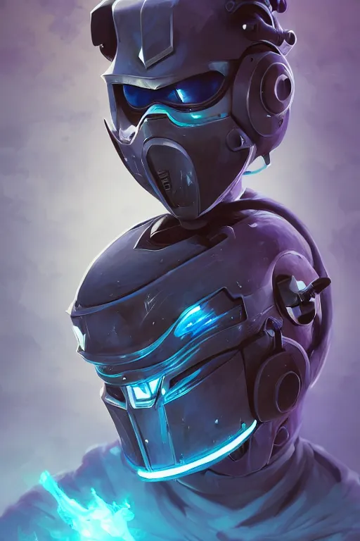 Image similar to epic mask helmet robot ninja portrait stylized as fornite style game design fanart by concept artist gervasio canda, behance hd by jesper ejsing, by rhads, makoto shinkai and lois van baarle, ilya kuvshinov, rossdraws global illumination radiating a glowing aura global illumination ray tracing hdr render in unreal engine 5