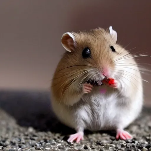 Prompt: hamster smoking a cigarette that’s twice it’s size