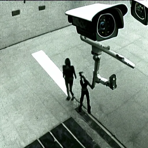 Image similar to a bizarre monster caught on a security camera