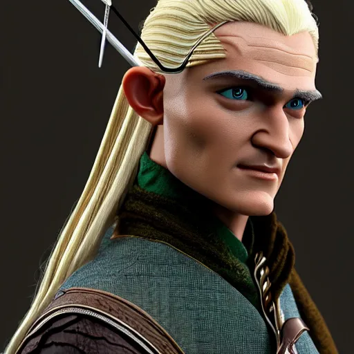 Prompt: legolas 1978 by bakshi, octane render, ue5, highly detailed, realistic, studio portrait