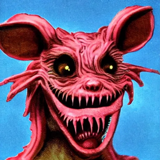 Prompt: a rat monster, horrifying, creepy, nightmare fuel, nightmarish, terrifying,