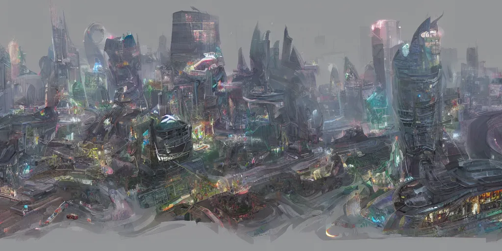 Image similar to concept art guangzhou china by g liulian