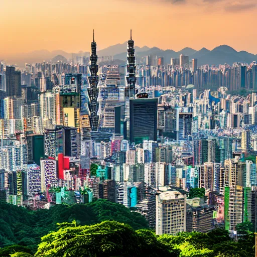 Image similar to skyline of taipei city