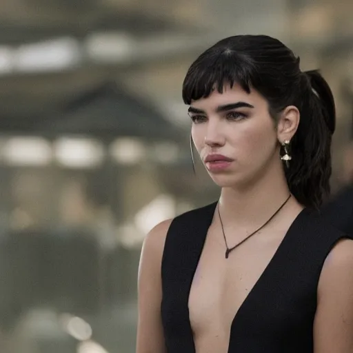 Image similar to still of dua lipa in westworld tv series