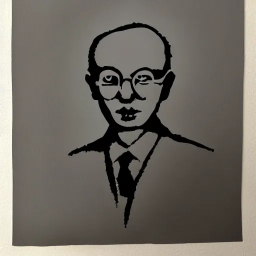 Image similar to individual ghandi silk screen portrait banksy style