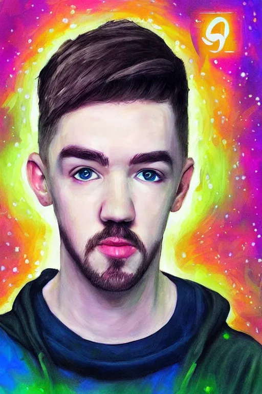 Image similar to Sean McLoughlin, Jacksepticeye, Irish Youtuber, solo portrait 🎨🖌️🪄 🔥