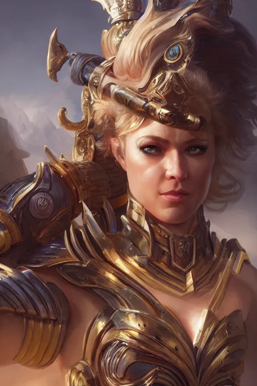 Image similar to amazon valkyrie athena, d & d, fantasy, portrait, highly detailed, headshot, digital painting, trending on artstation, concept art, sharp focus, illustration, art by artgerm and greg rutkowski and magali villeneuve