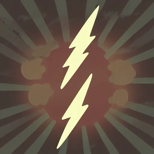 Image similar to lightning storm, icon, digital art, vector