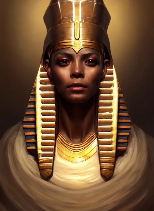 close up portrait of noble khonsu, egyptian symbolism, | Stable ...