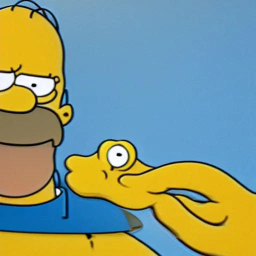 Prompt: Homer Simpson Rubber Duckie