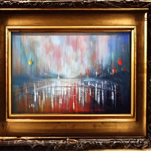 Image similar to the abstract concept of endless hope in style of concept art oil painting,