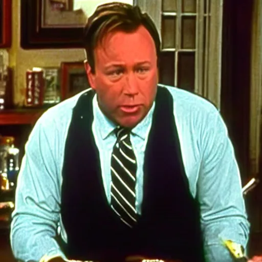 Image similar to alex jones starring in full house, tv capture