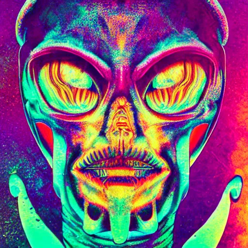 Prompt: psychedellic alien