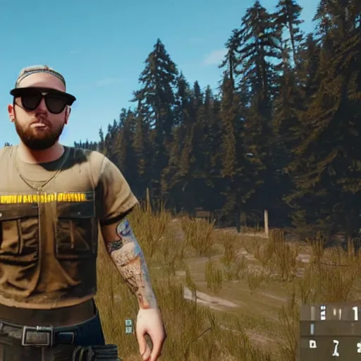 Image similar to mac miller, in pubg