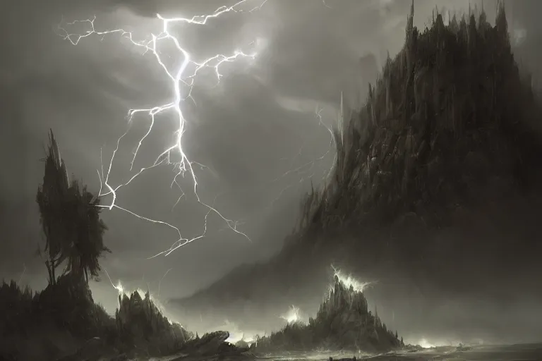 Image similar to lord of lightning by quentin mabille
