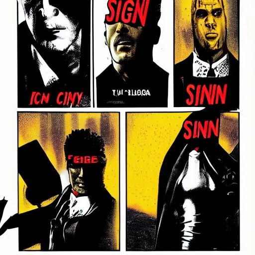 Image similar to sin city marv