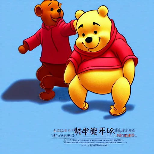 Image similar to Xi Jinping as Winnie the Pooh, hyperdetailed, artstation, digital art, photorealism, accurate, 8k,