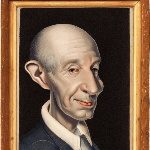 Image similar to A caricature of a man with big ears