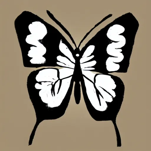 Prompt: Rorschach ink blot butterfly