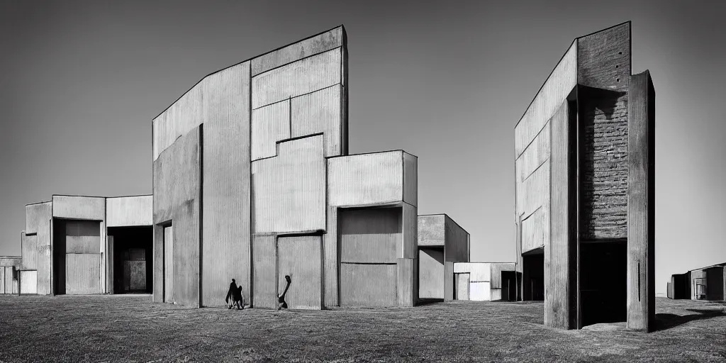 Image similar to bauhaus architecture photography by david yarrow