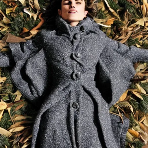 Image similar to kiera knightly making a snow angel