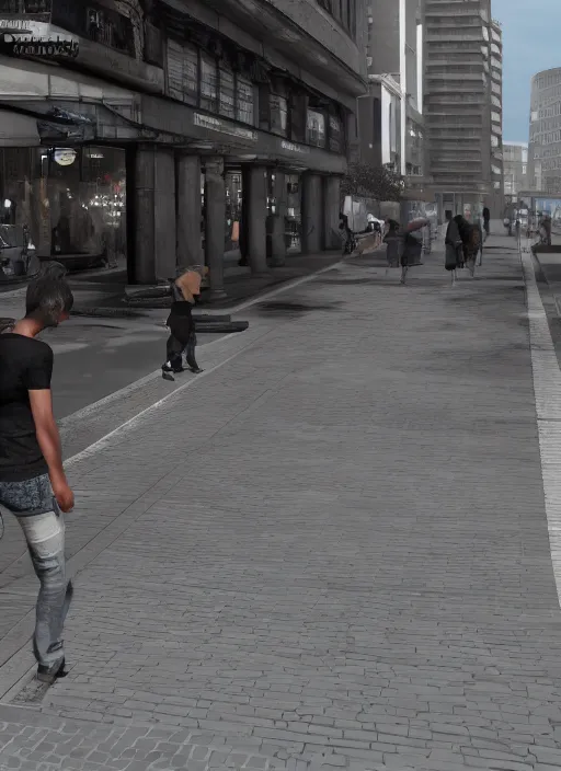 Image similar to best street photography shoots ; unreal engine ; photorealistic