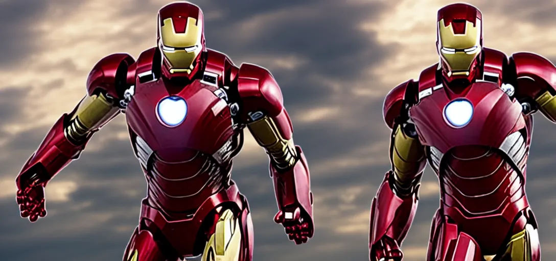 Image similar to a very high resolution image of ironman. from an episode of the office. photorealistic, photography