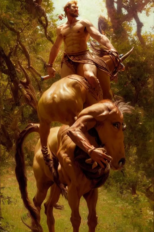 Image similar to centaur, highly detailed painting by gaston bussiere, craig mullins, j. c. leyendecker 8 k