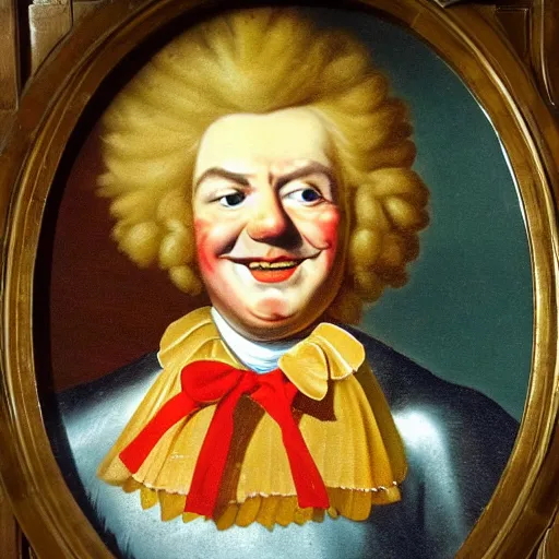 Image similar to 18th century King Ronald mcdonald