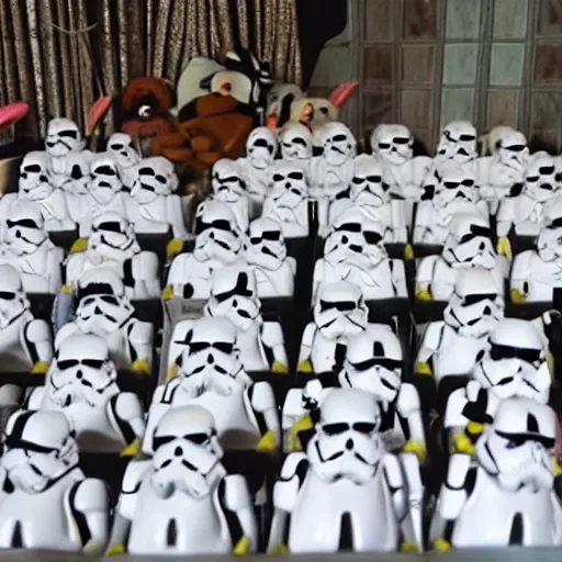 Image similar to storm troopers on the muppet show