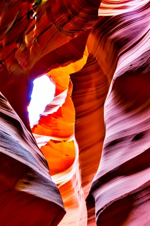 Prompt: antelope canyon inside a mountain