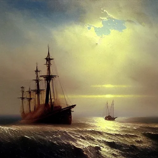 Prompt: six feet under tv series by ivan aivazovsky n - 6