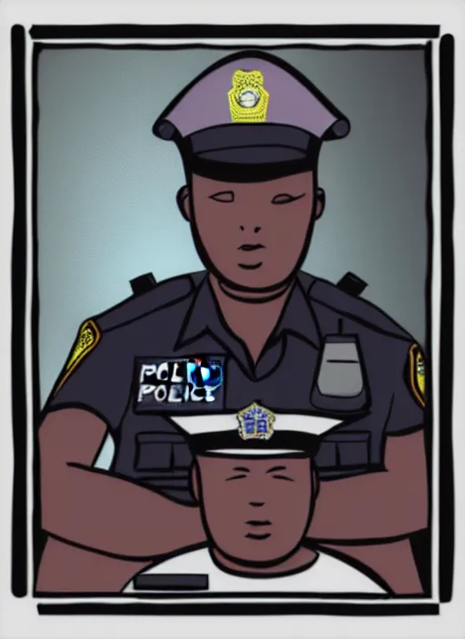 Prompt: police interrogation, digital art
