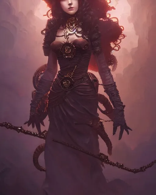 Image similar to dark steampunk princess, highly detailed, d & d, fantasy, highly detailed, digital painting, trending on artstation, concept art, sharp focus, illustration, global illumination, shaded, art by artgerm and greg rutkowski and fuji choko and viktoria gavrilenko and hoang lap